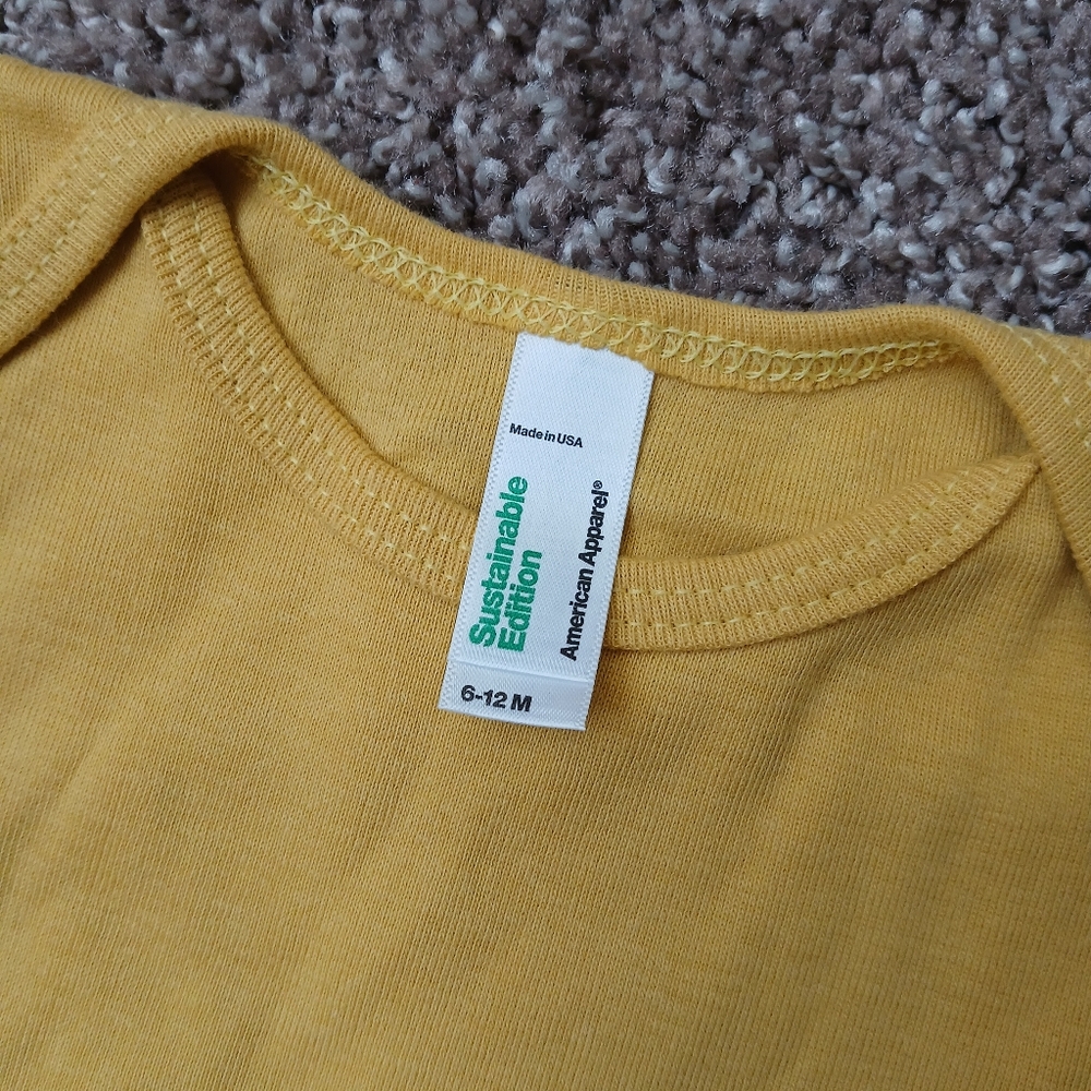 American Apparel Baby Short Sleeve Shirt Bundle | Neutral Essentials | 6-12M - Picture 4 of 6
